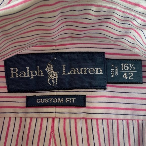 RALPH LAUREN Pink Stripe Shirt - Picture 6 of 7